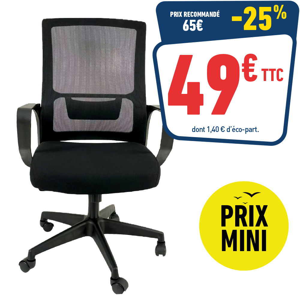 FAUTEUIL PRIX MINI NOIR
