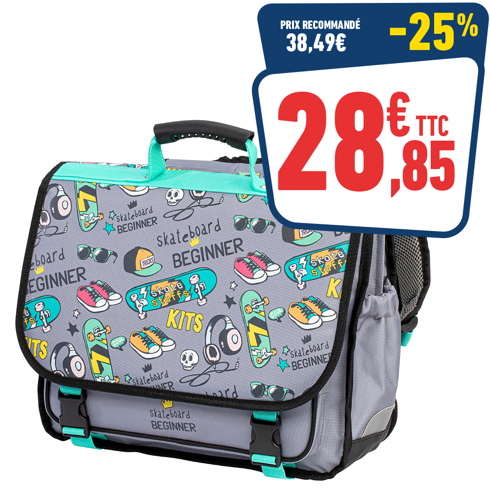 CARTABLE URBAN SKATE 38 X 32 X 15 CM