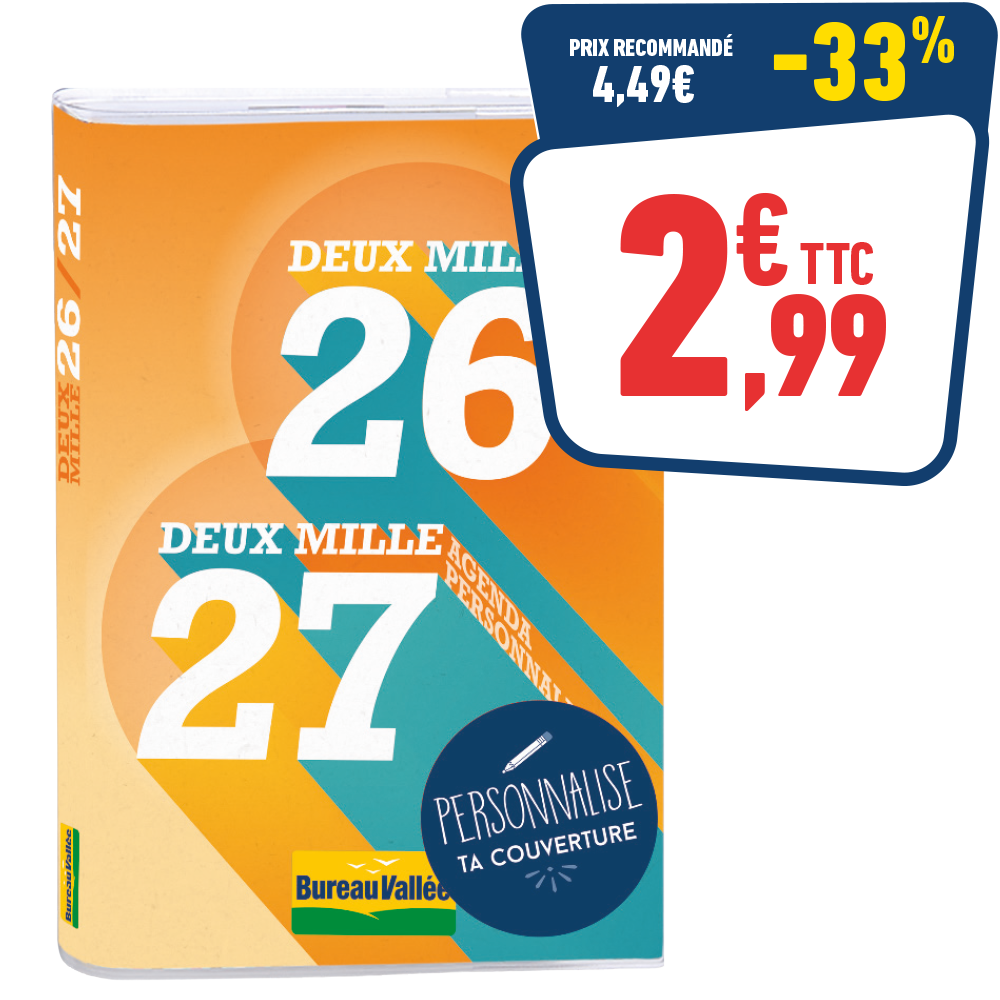 AGENDA SCOLAIRE PERSONNALISABLE