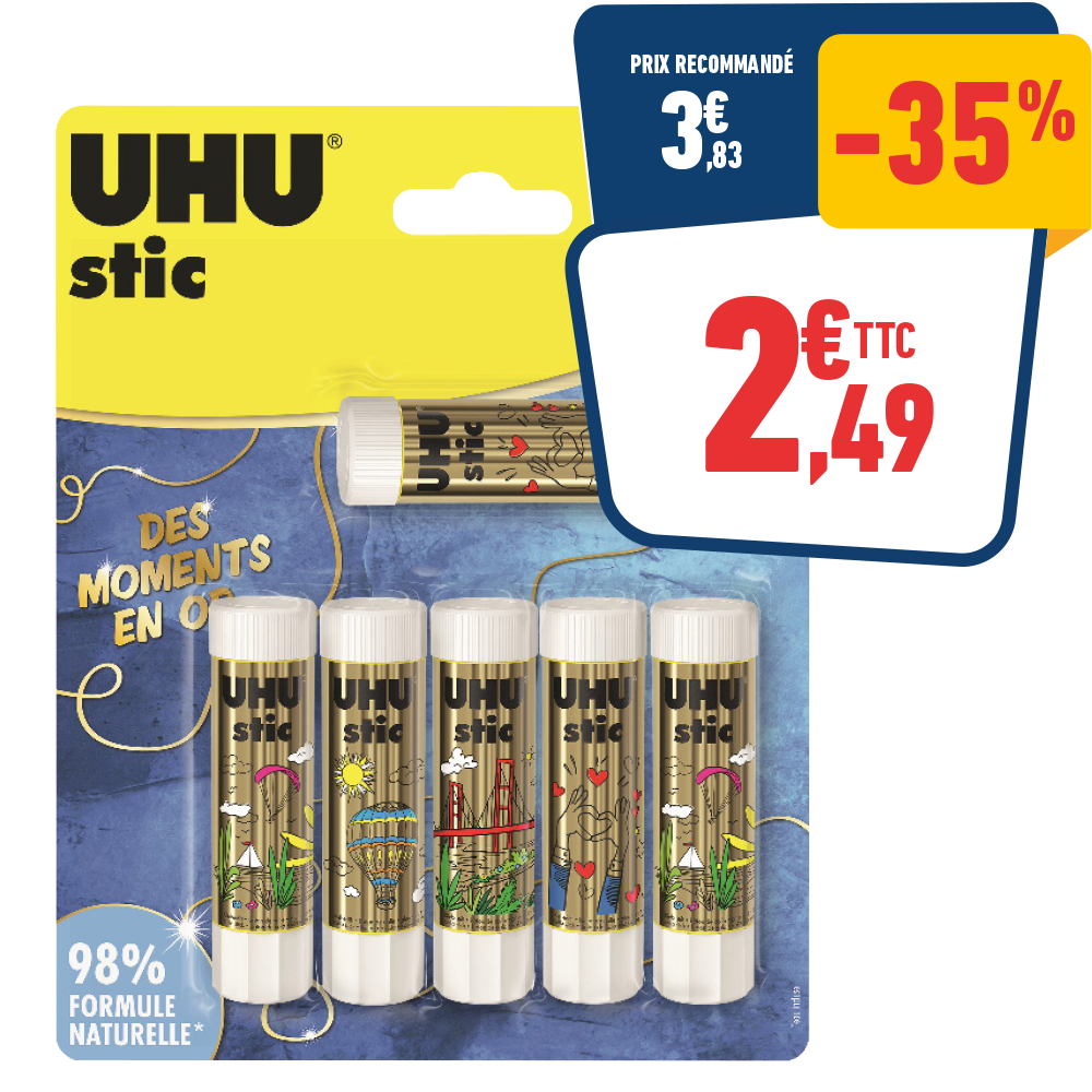 6 BATONS DE COLLE 8,2 GR