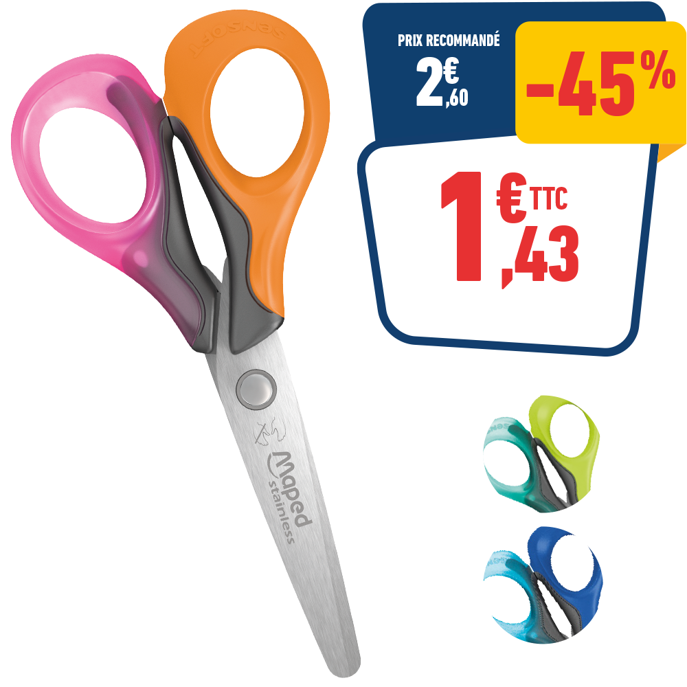 CISEAUX RONDS SENSOFT 3D 13 CM