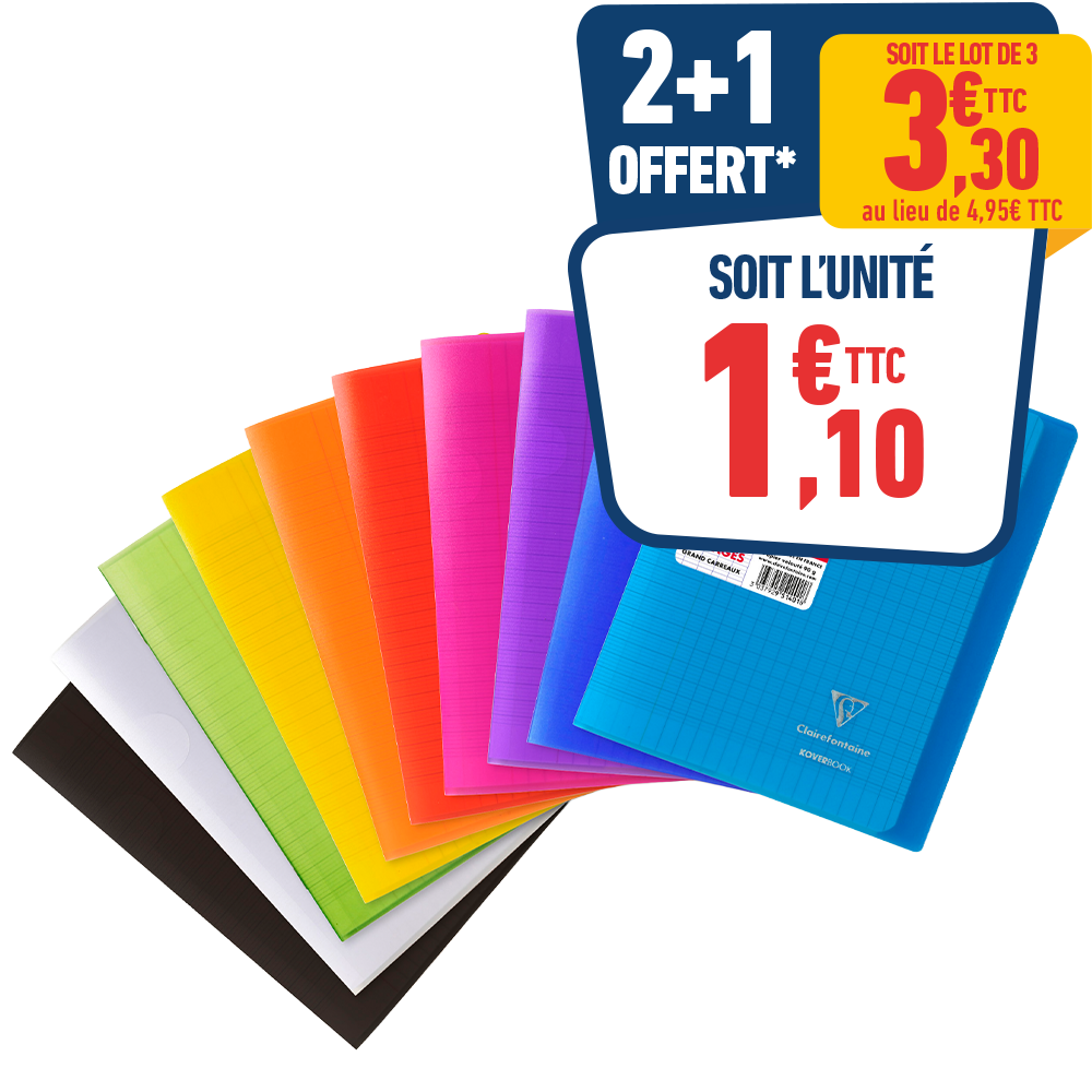 CAHIER KOVERBOOK 24 X 32 CM 96 PAGES