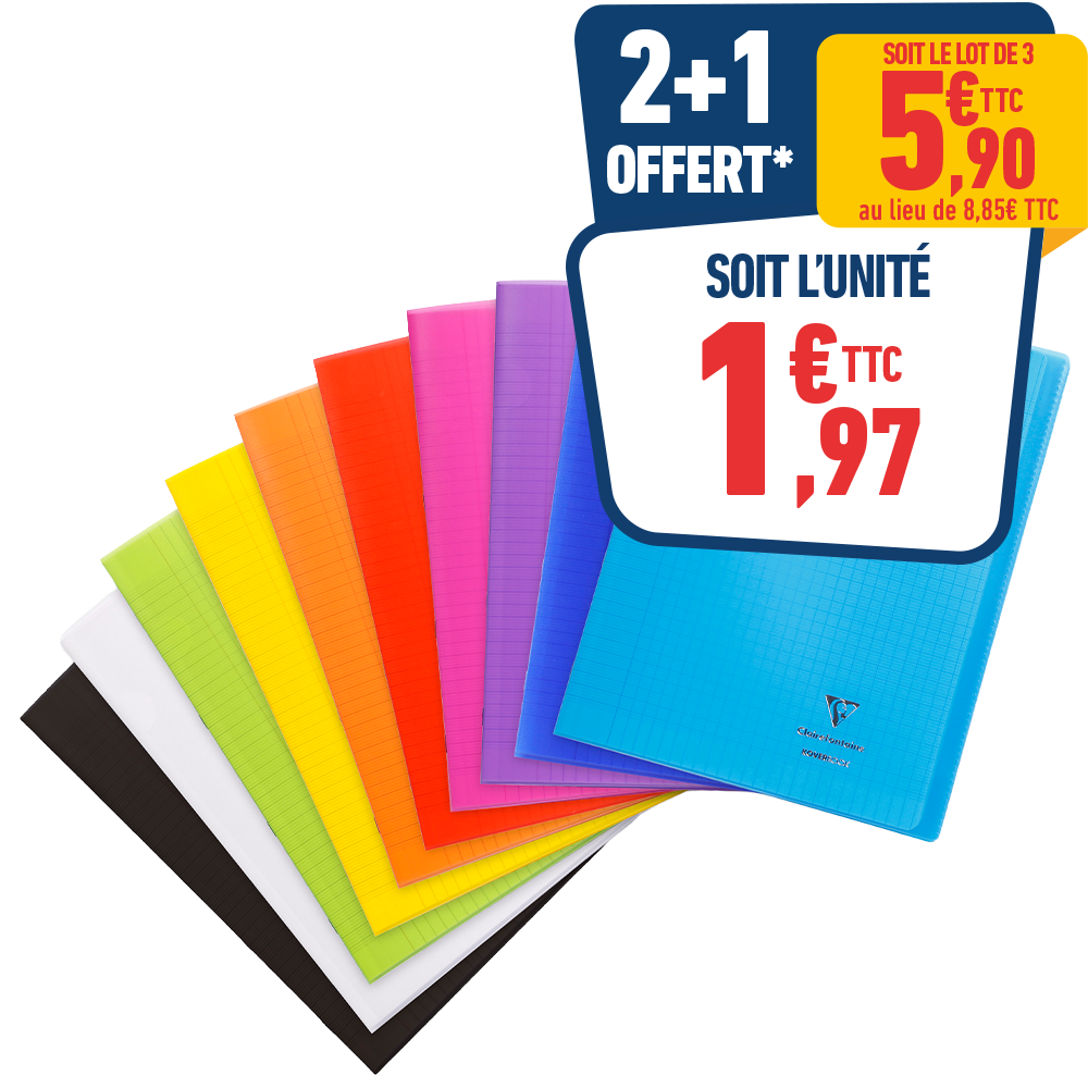 CAHIER KOVERBOOK 24 X 32 CM 96 PAGES