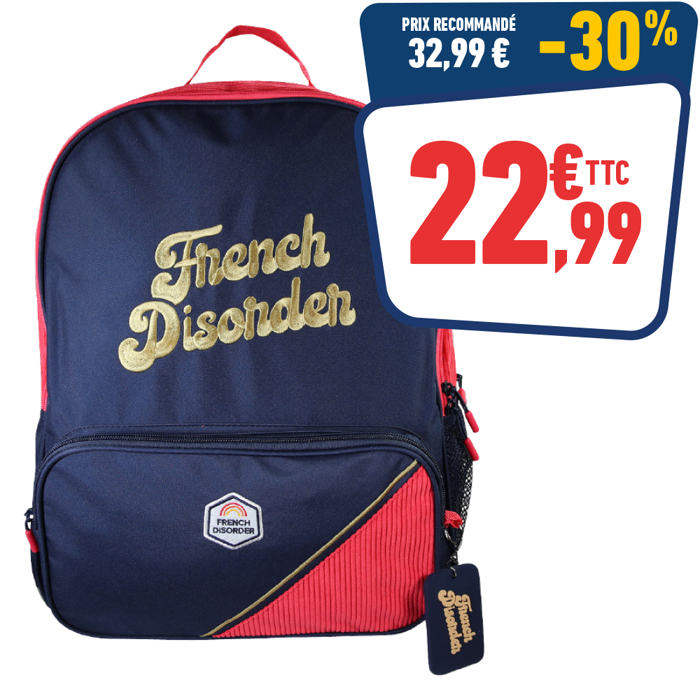 SAC À DOS FRENCH DISORDER ROSE