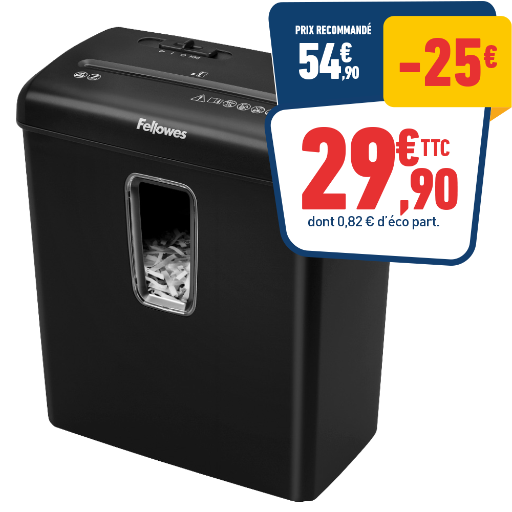 DESTRUCTEUR DE DOCUMENTS FELLOWES P-30C