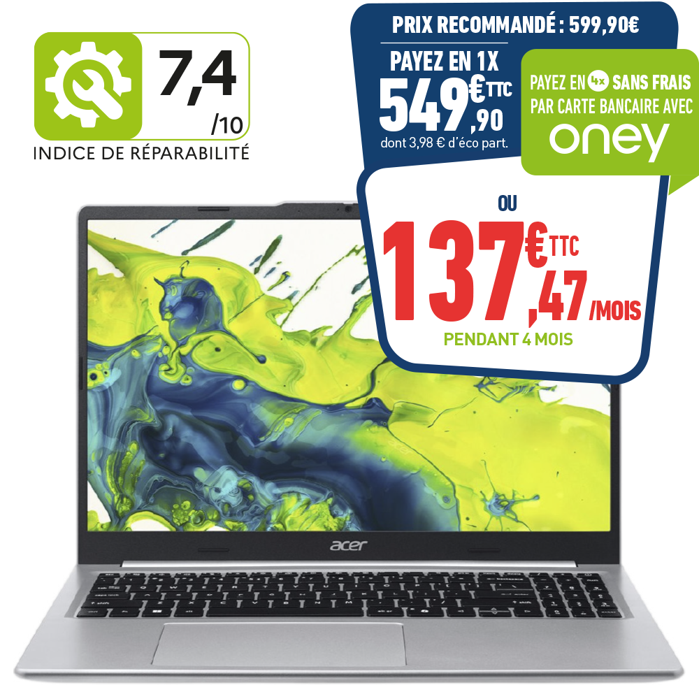 PC PORTABLE ASPIRE GO 15