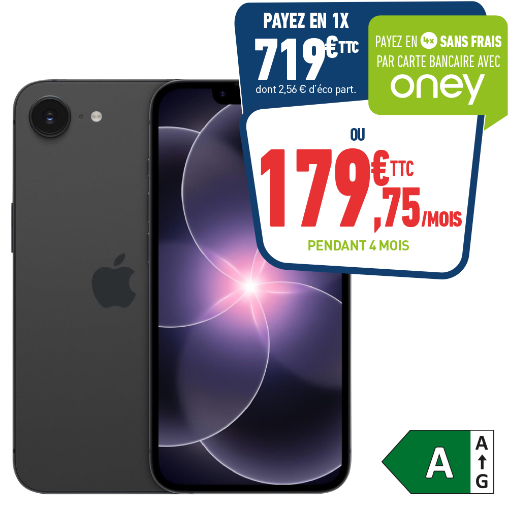 APPLE IPHONE 17e 256GO 5G NOIR