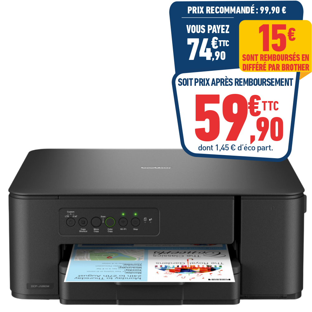 IMPRIMANTE BROTHER DCP-J1260W