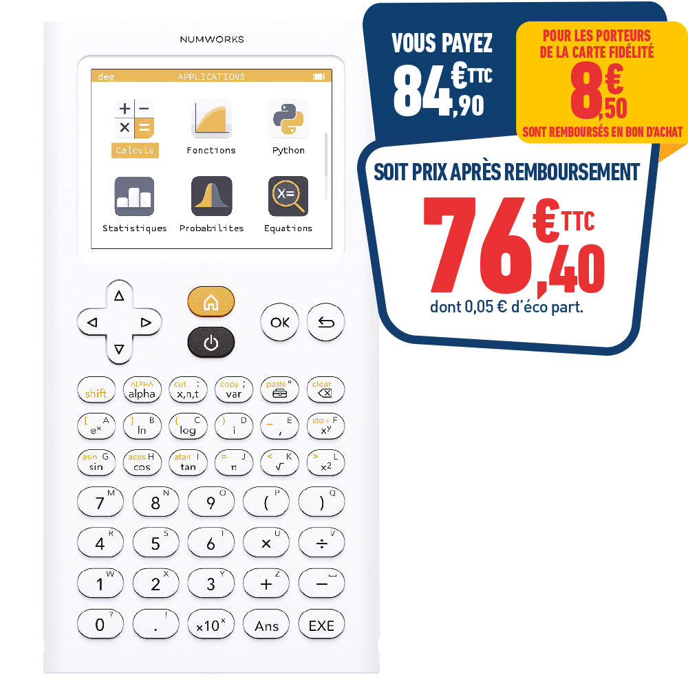 CALCULATRICE GRAPHIQUE NUMWORKS