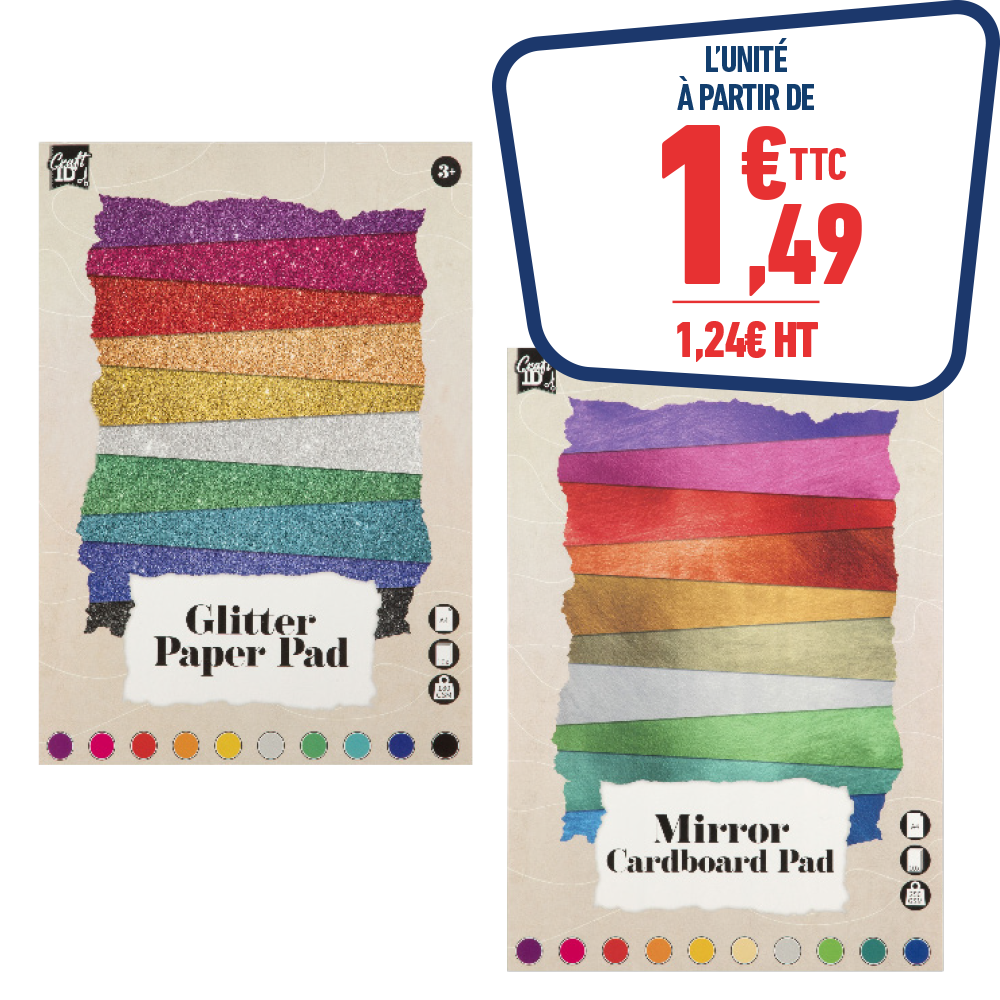 BLOC DE PAPIER CRÉATIF