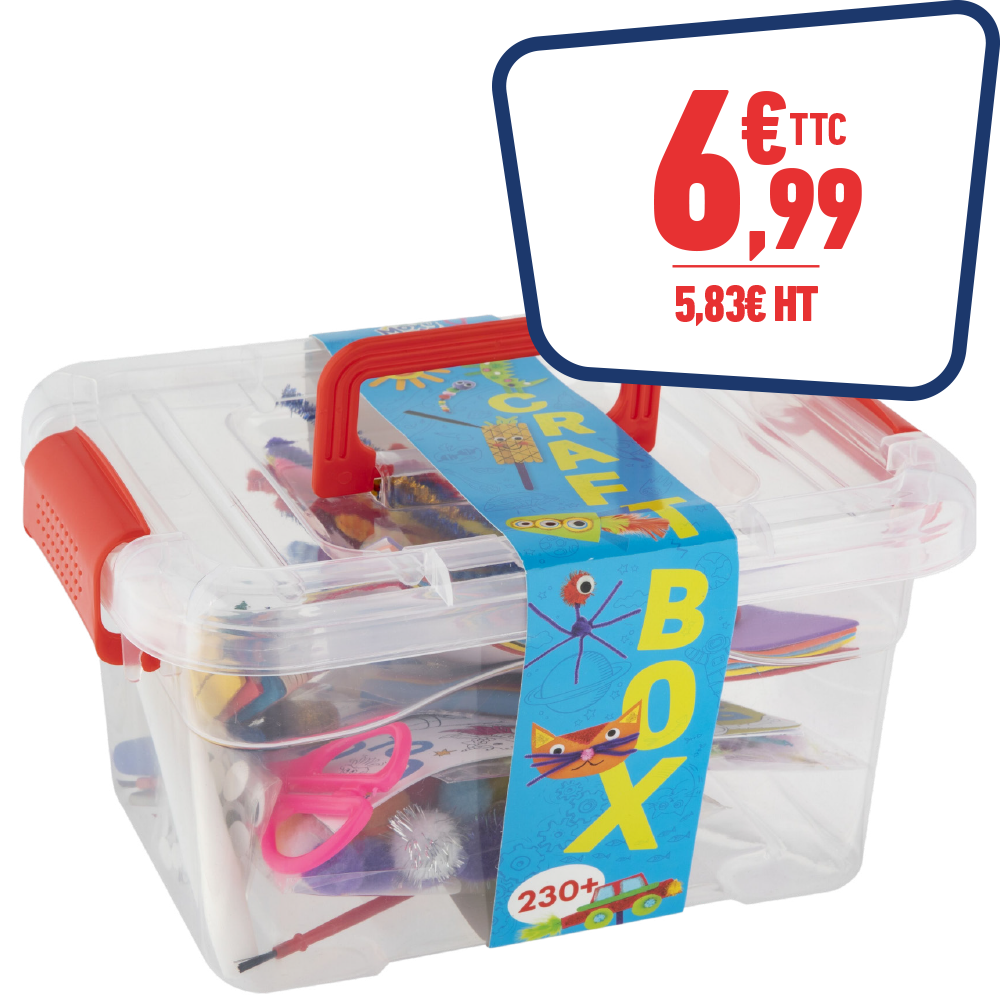 KIT DE BRICOLAGE POUR ENFANTS - ACTIVITES MANUELLES 230+ PCS