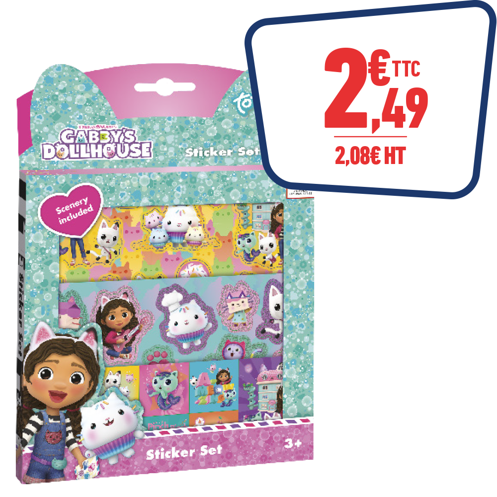 Autocollants GABBY ET LA MAISON MAGIQUE