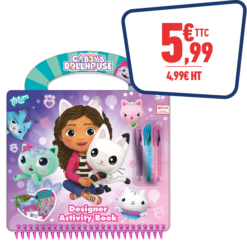 Livre d'activités GABBY ET LA MAISON MAGIQUE