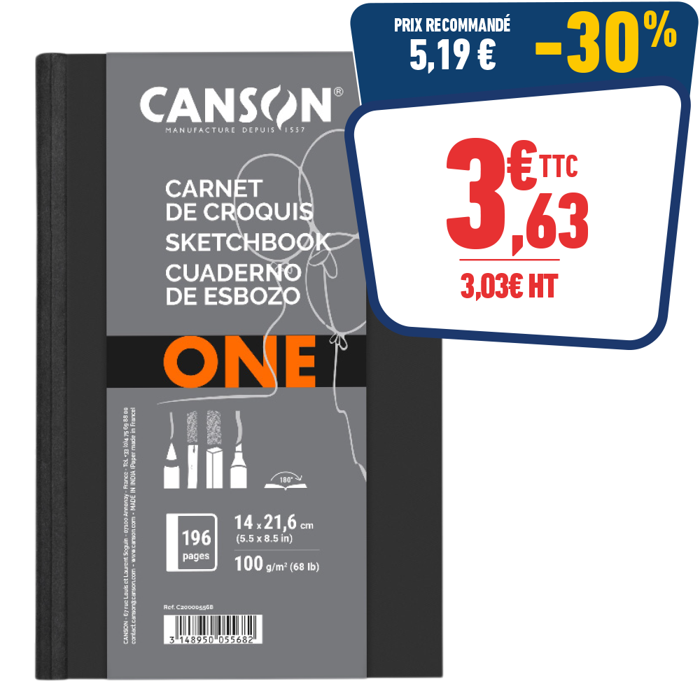 BLOC DESSIN 100 FEUILLES