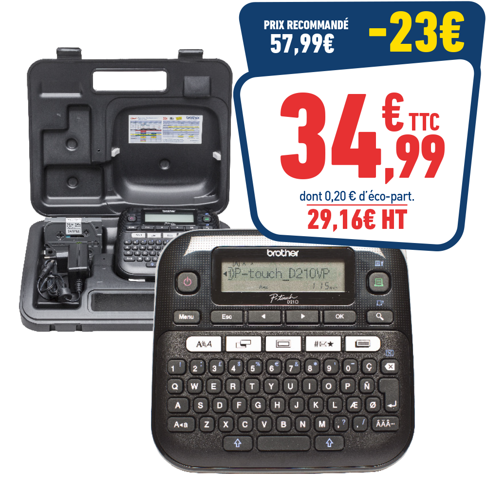 ETIQUETEUSE BROTHER PT-D210VP