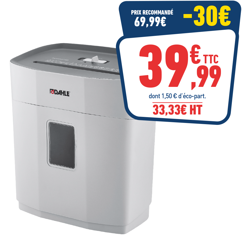 DESTRUCTEUR DAHLE COUPE CROISEE PS 100