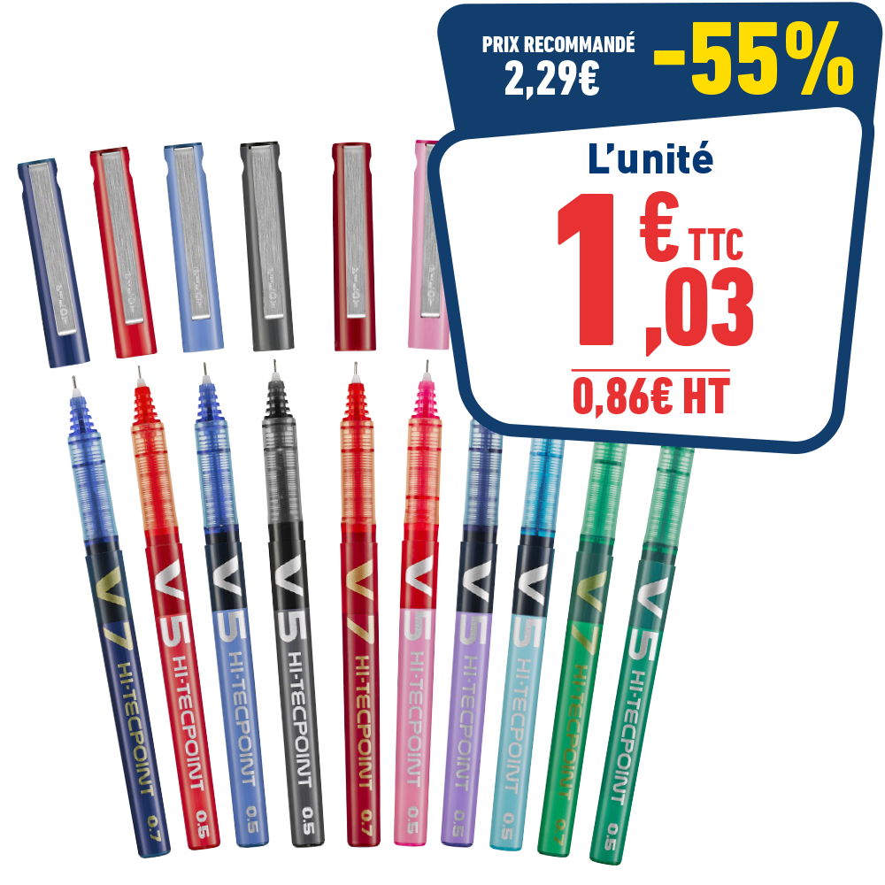 STYLO ROLLER Hi-Tecpoint V5 ou V7