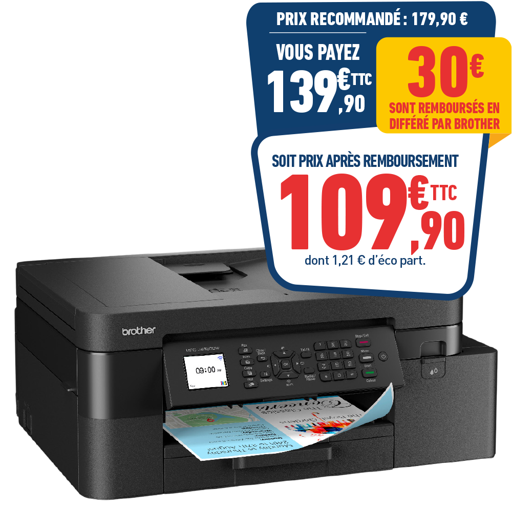 IMPRIMANTE MULTIFONCTION JET D'ENCRE BROTHER MFC-J4350DW
