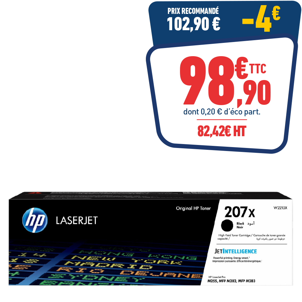 CARTOUCHE LASER HP 207X NOIRE