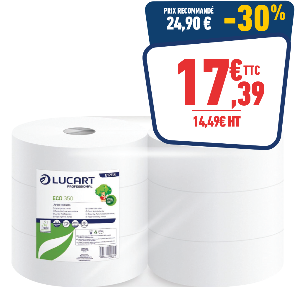 6 Rouleaux de papier toilette