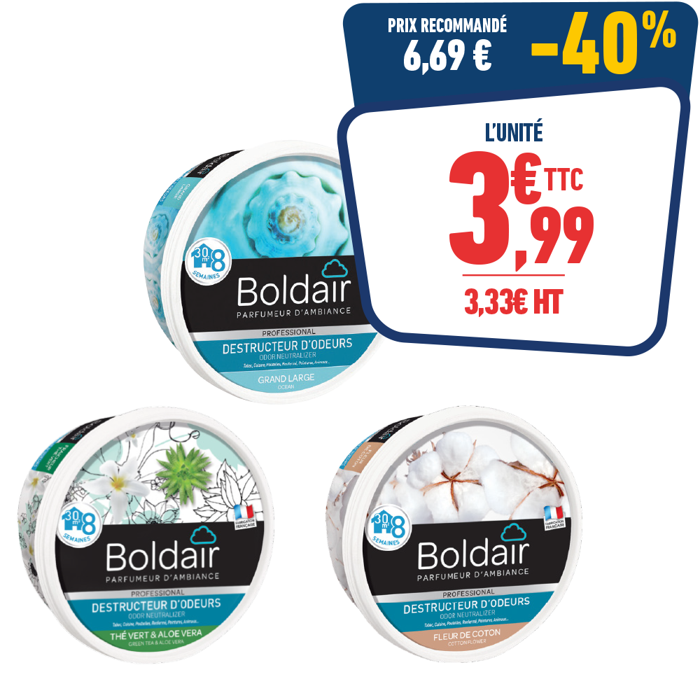 Boldair gel destructeur d'odeurs