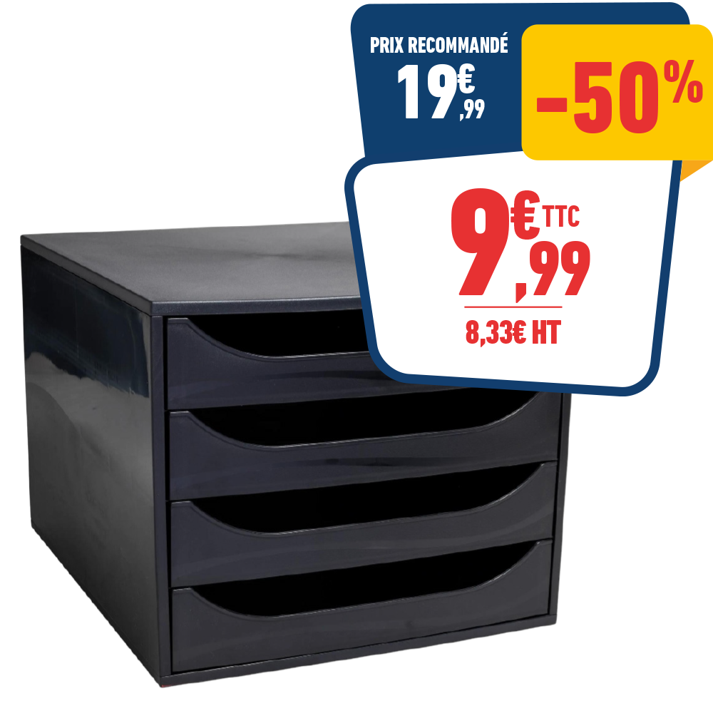 MODULE DE CLASSEMENT - 4 TIROIRS - JUSQU'À A4+