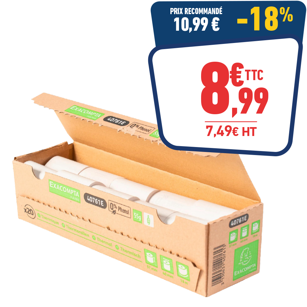 20 Bobines carte bancaire