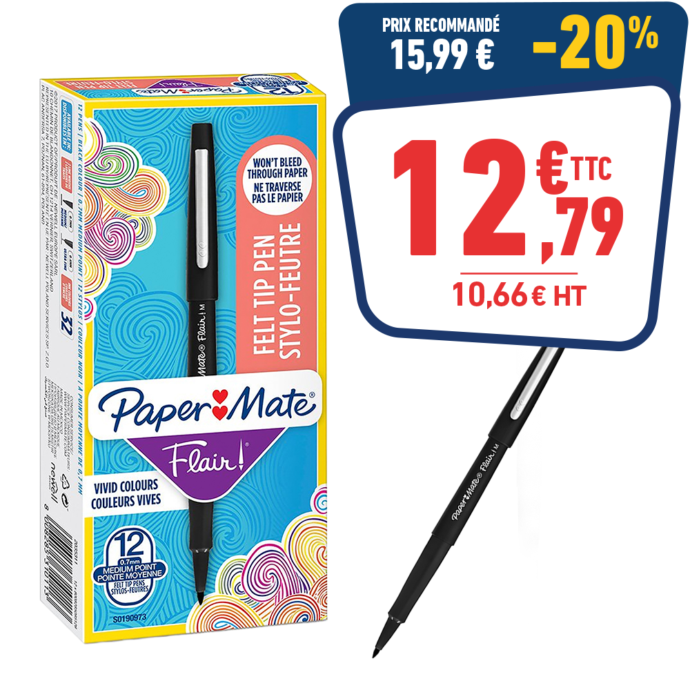 Boite de 12 feutres FLAIR