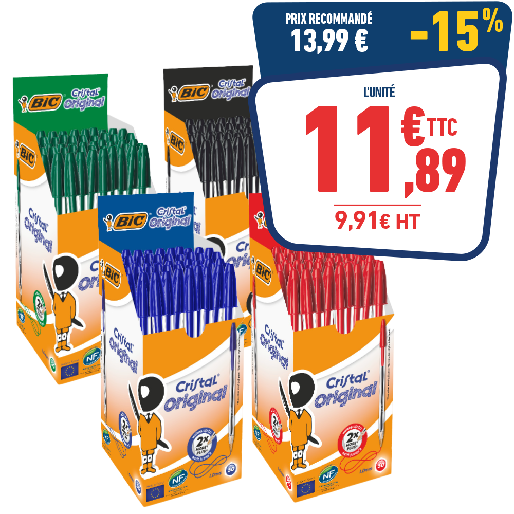 50 STYLOS BILLE