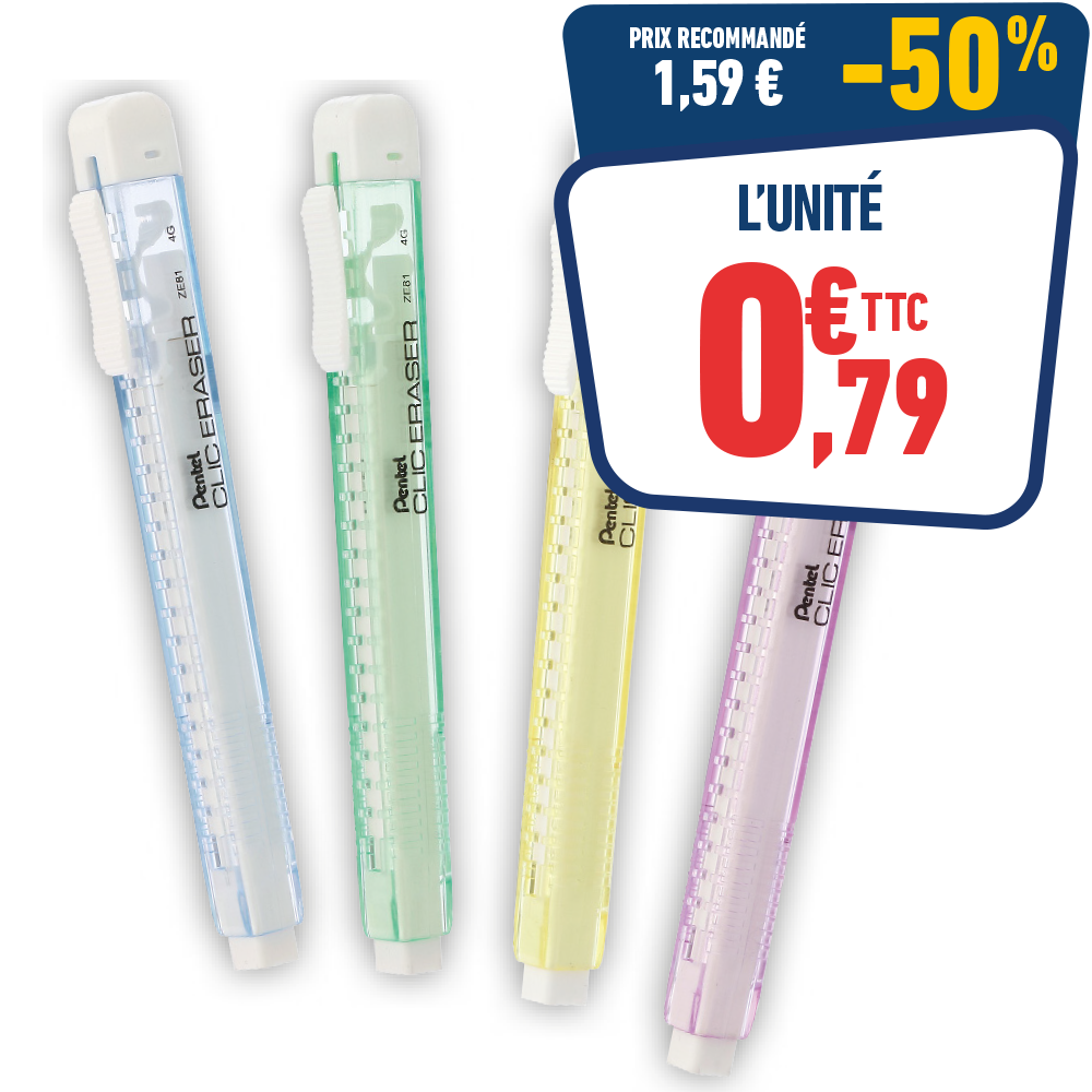 STYLO GOMME "CLIC ERASER"