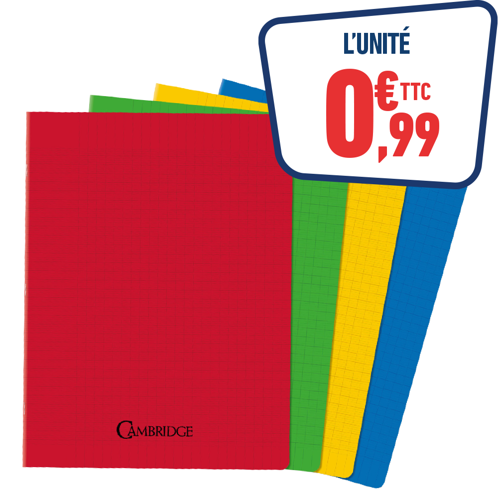 CAHIER 24X32 CM CAMBRIDGE