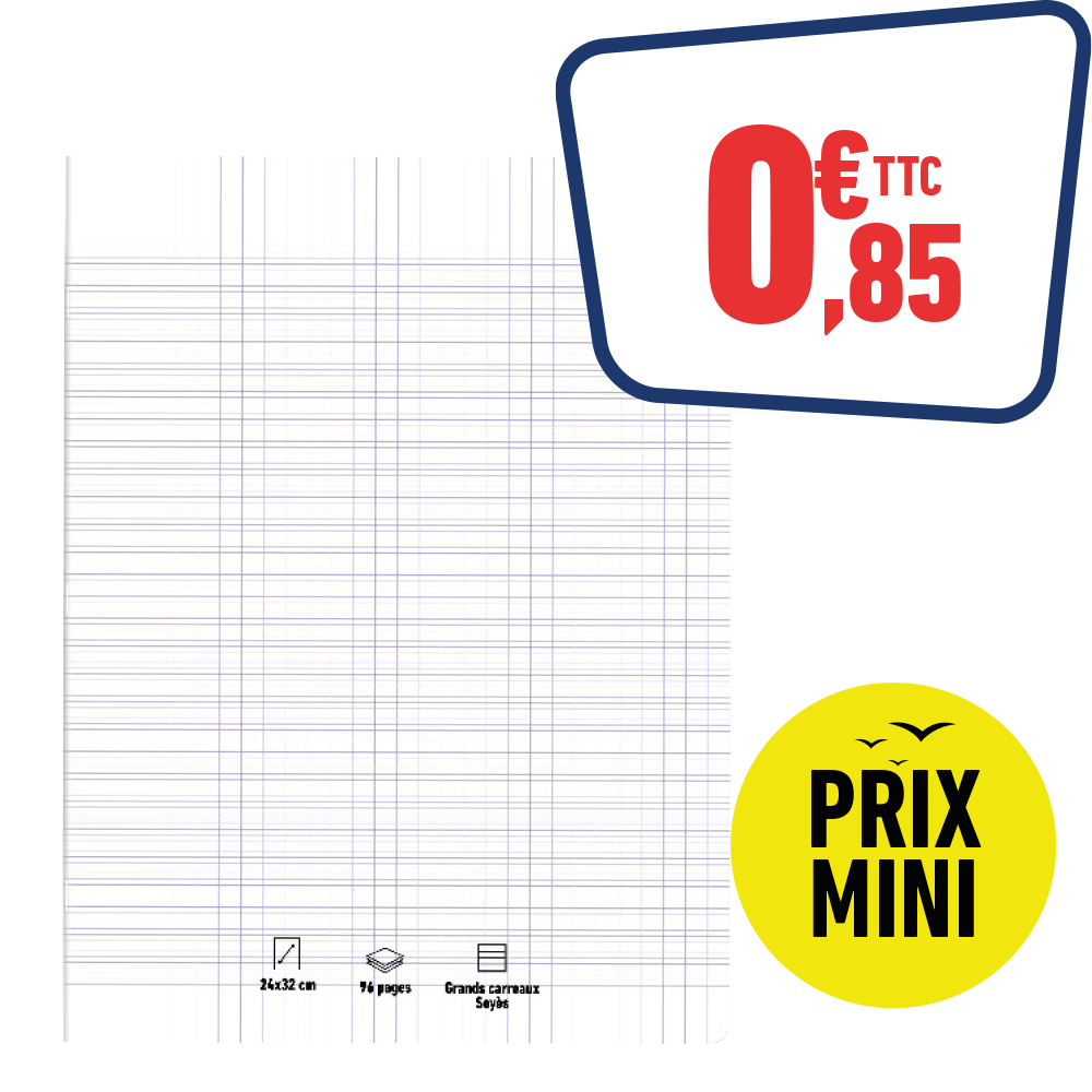 CAHIER 24x32 CM