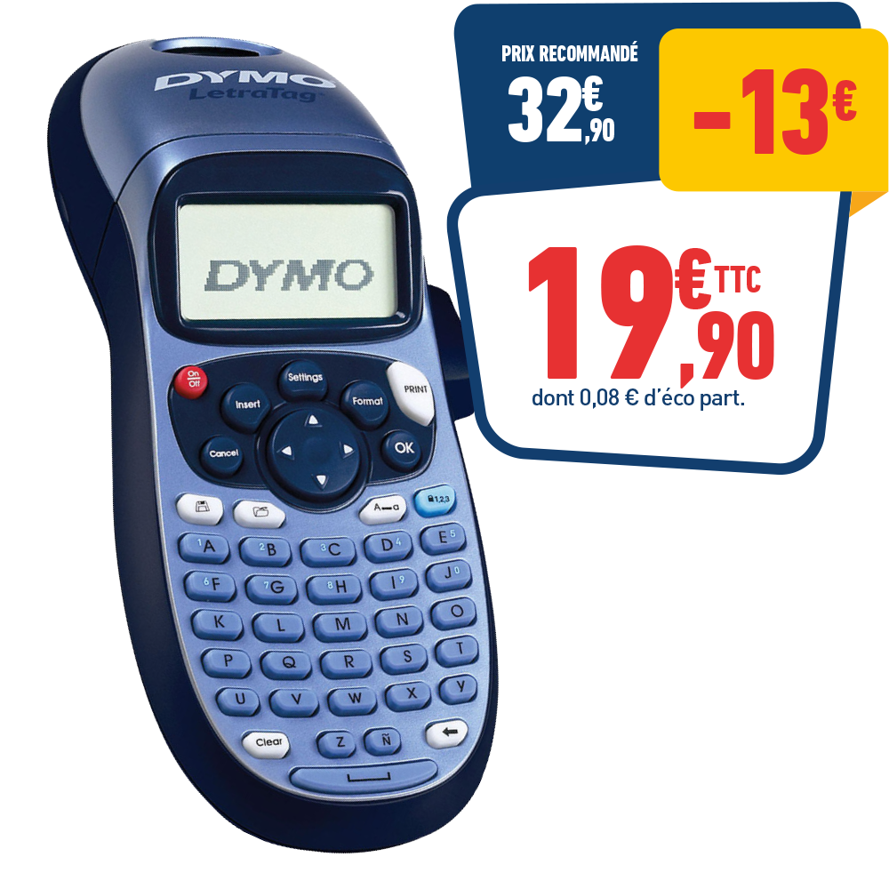 ÉTIQUETEUSE DYMO LETRATAG 100H
