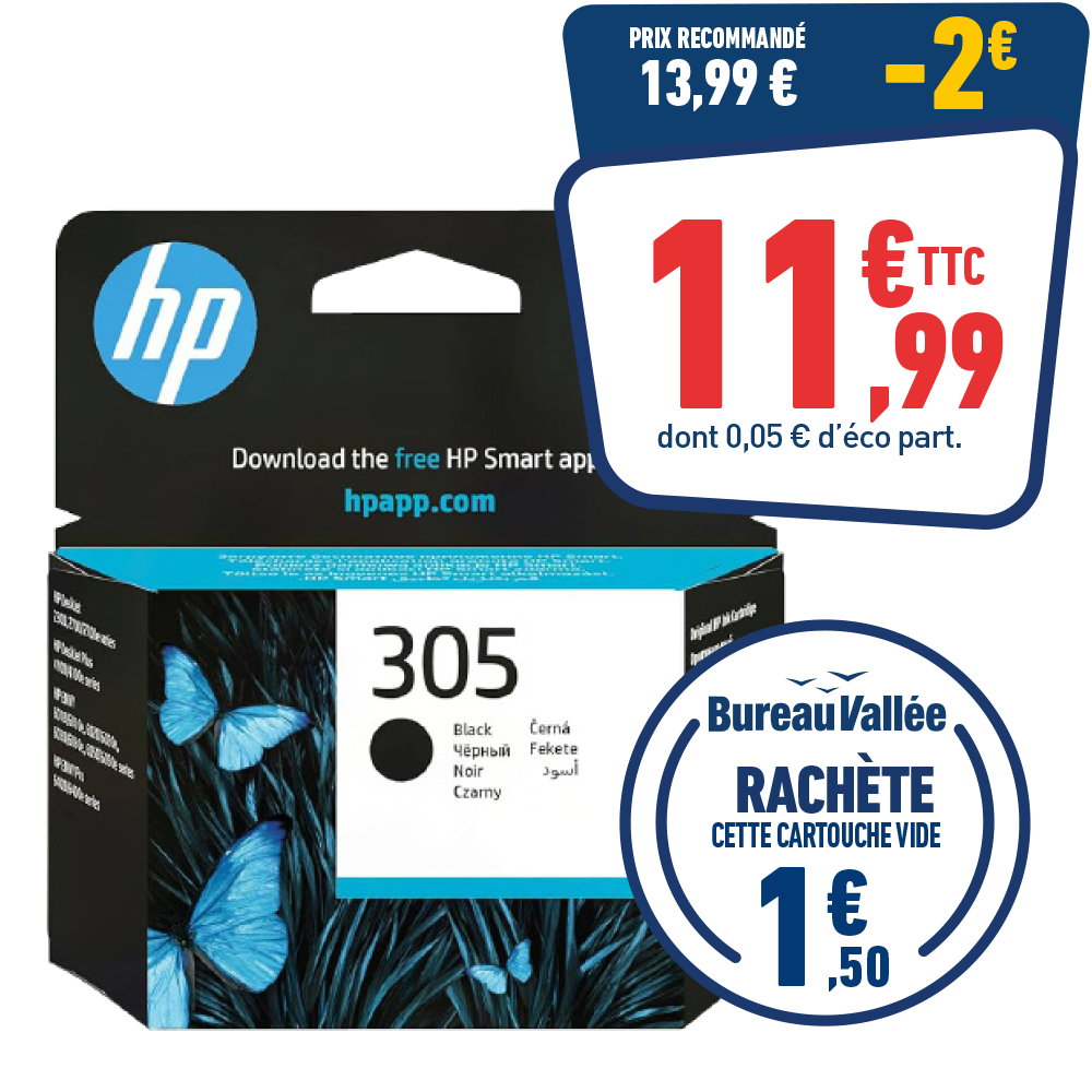 CARTOUCHE D'ENCRE HP 305