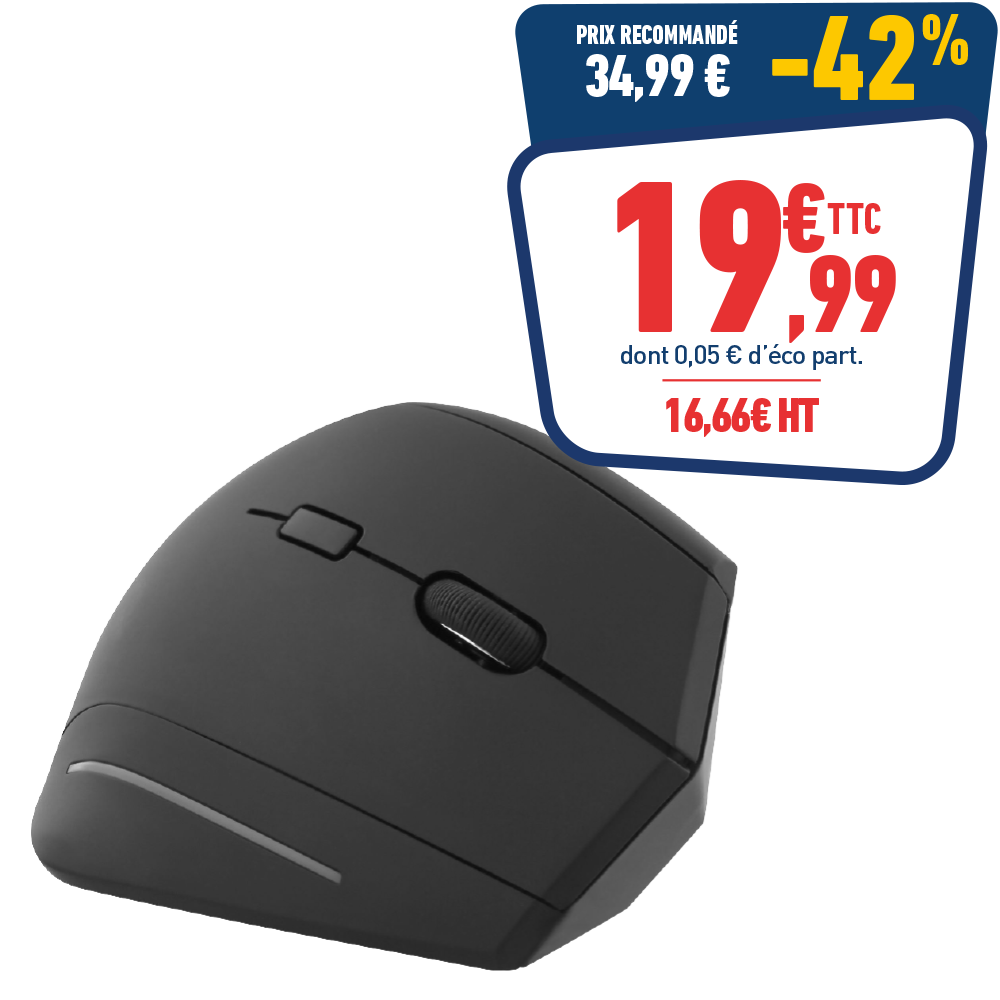 SOURIS ERGONOMIQUE VERTICALE T'NB