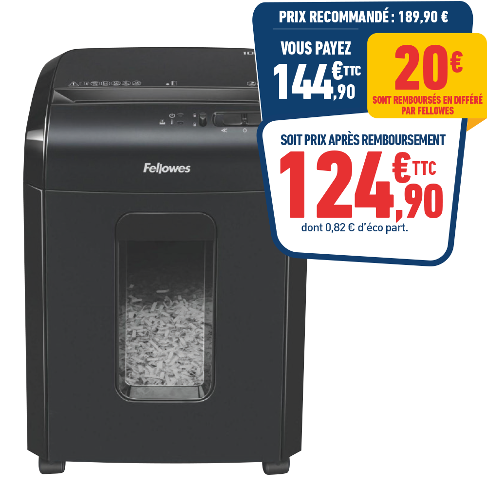 DESTRUCTEUR MICRO COUPE FELLOWES 10M