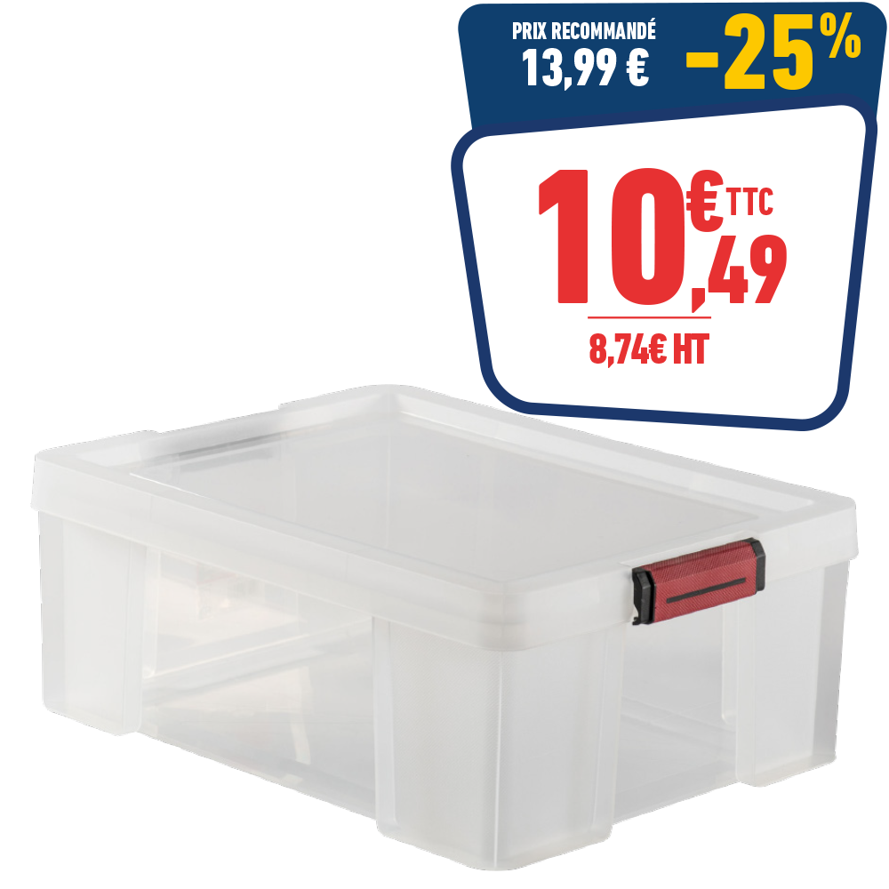 BOÎTE DE RANGEMENT CLIP'N STORE