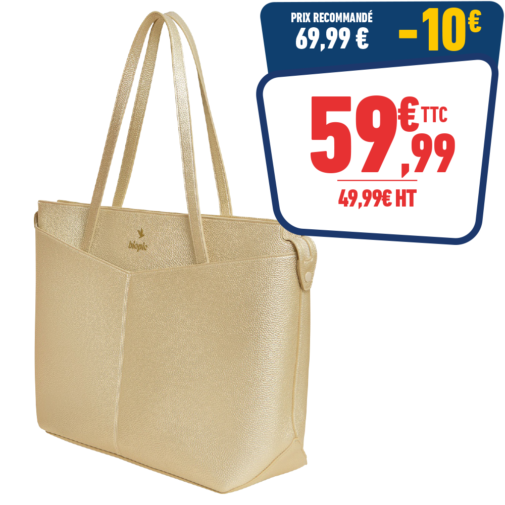 Sac cabas SOFIA irisé 43 x 14,5 x 33 cm