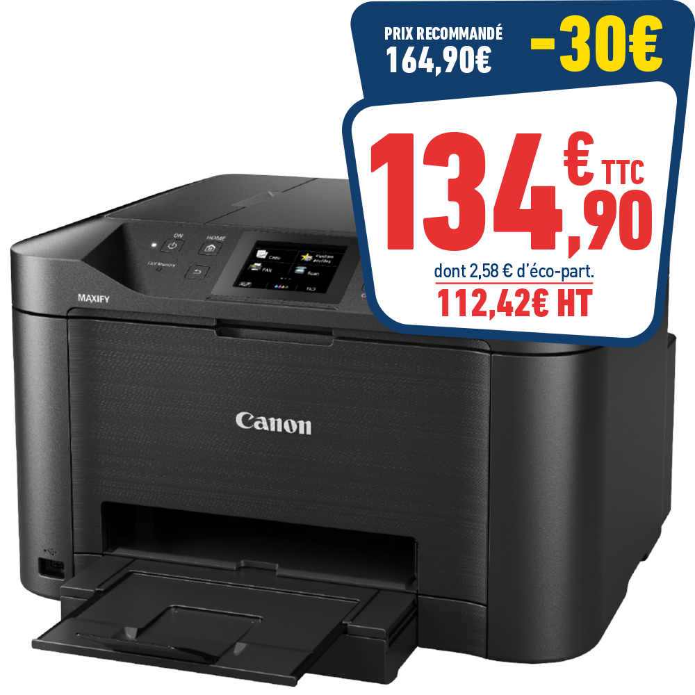 IMPRIMANTE JET D'ENCRE MULTIFONCTION CANON MAXIFY MB5150