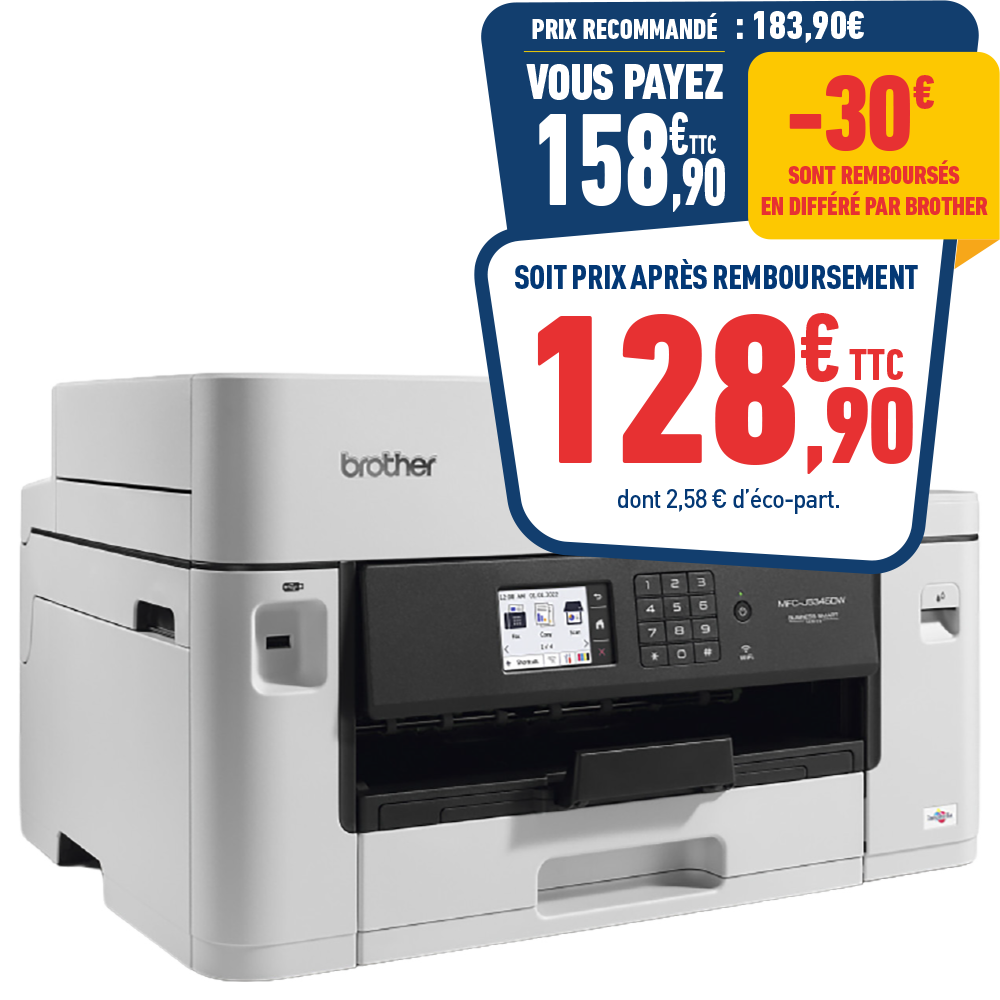 IMPRIMANTE JET D'ENCRE MULTIFONCTION BROTHER MFC-J5345DW 