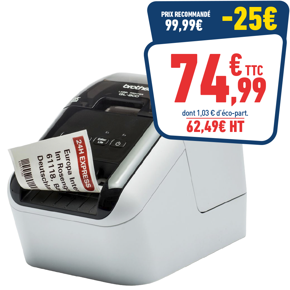 IMPRIMANTE D'ETIQUETTES BROTHER QL-800