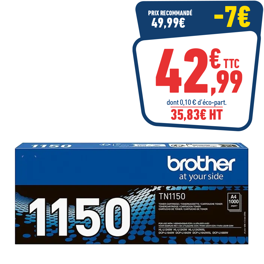 CARTOUCHE LASER BROTHER TN1150