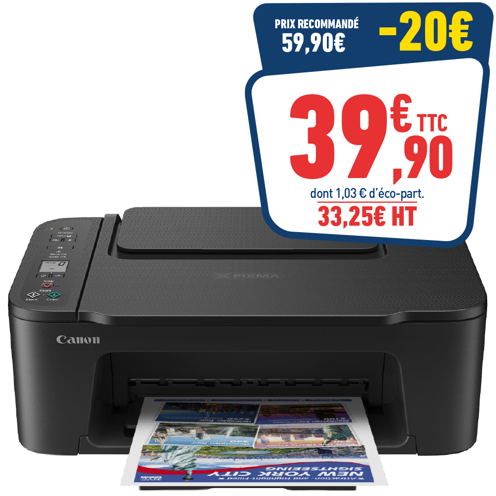 IMPRIMANTE JET D'ENCRE MULTIFONCTION CANON PIXMA TS3750i