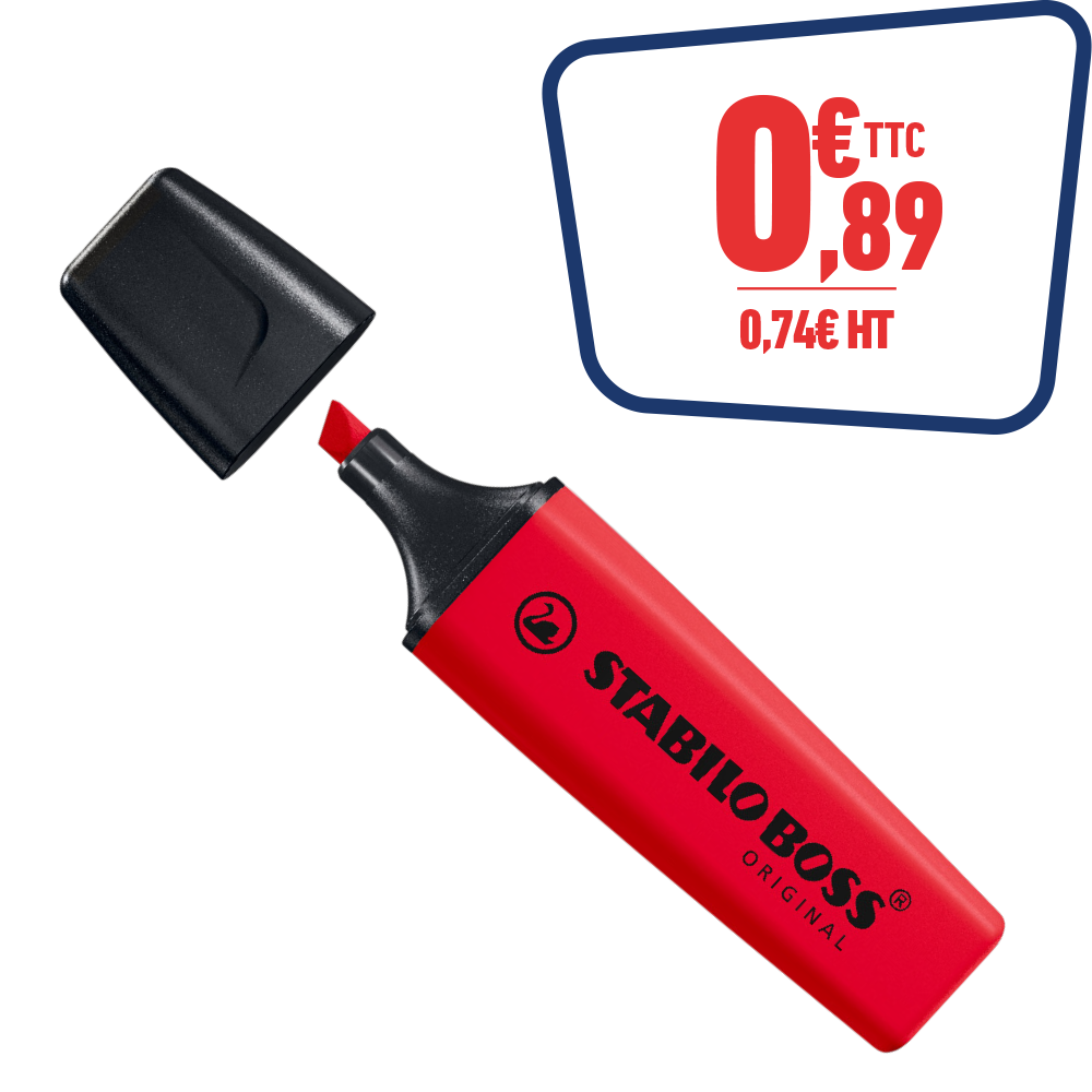 STABILO BOSS VRAI ROUGE