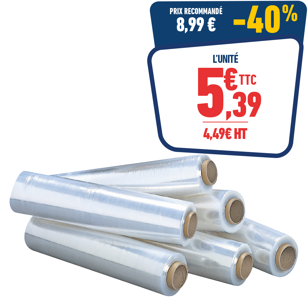 FILM ETIRABLE TRANSPARENT 45 CM x 270M