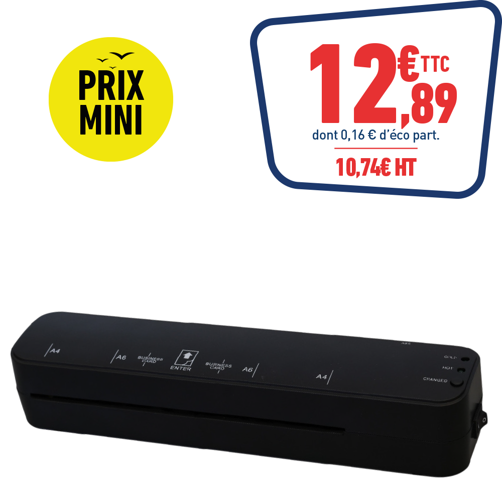PLASTIFIEUSE A4 LES PRIX MINI