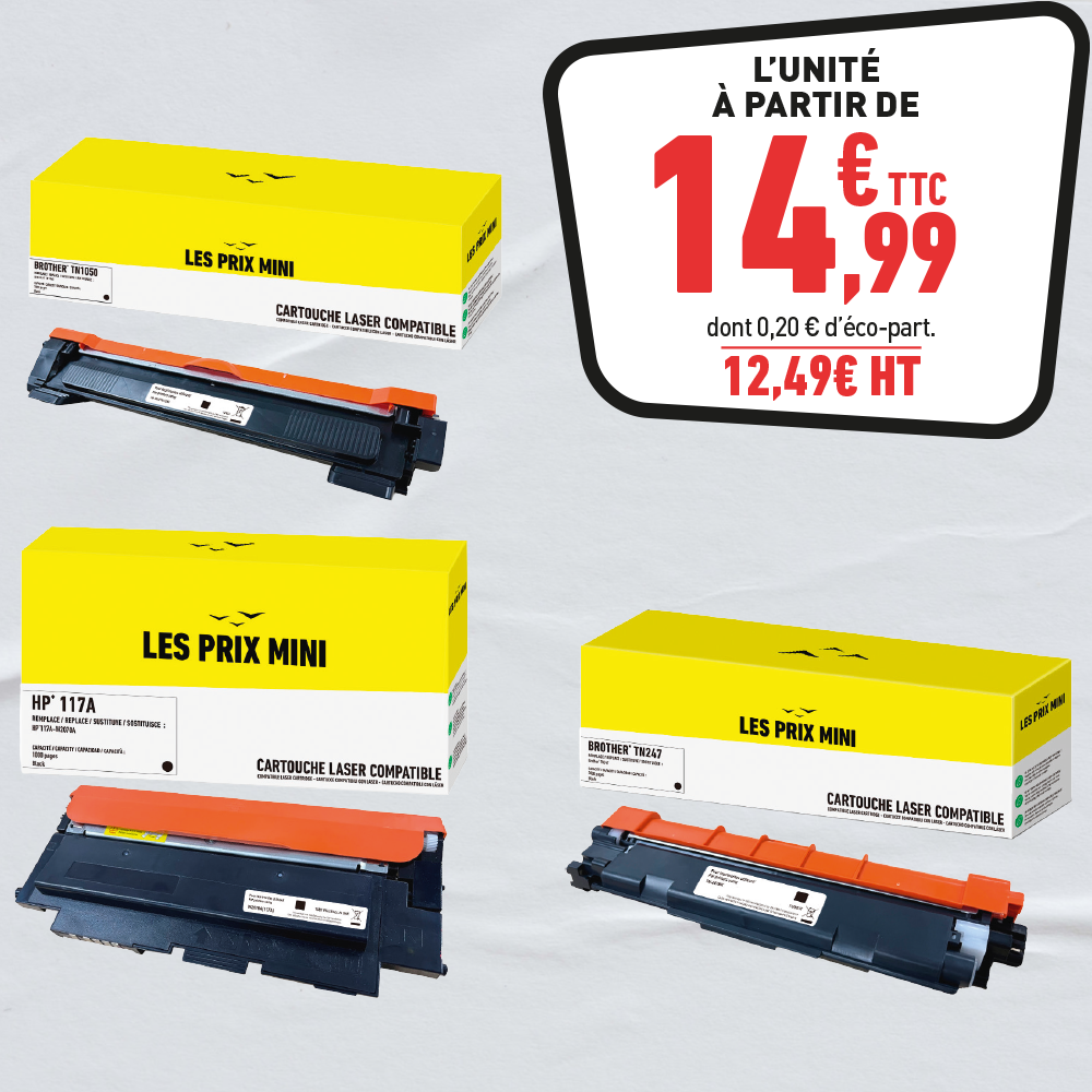 CARTOUCHES LASER LES PRIX MINI