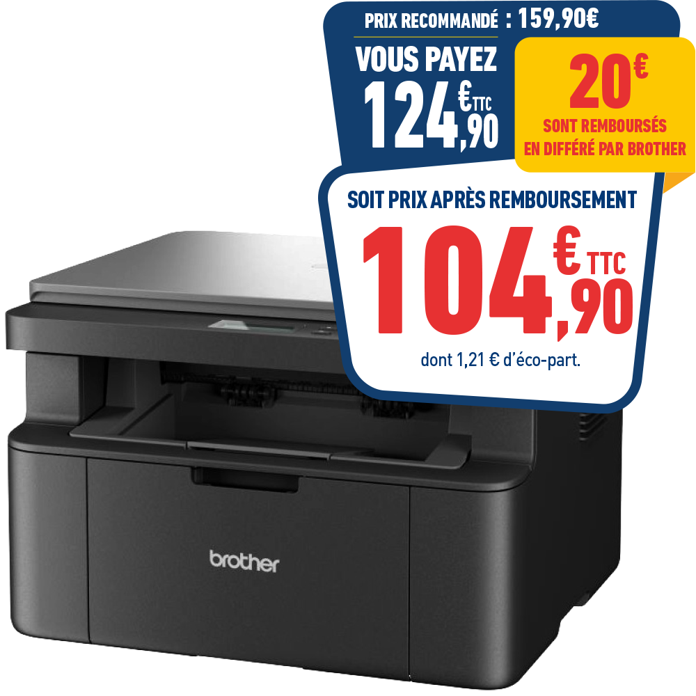 IMPRIMANTE LASER MULTIFONCTION BROTHER DCP-L1642DW