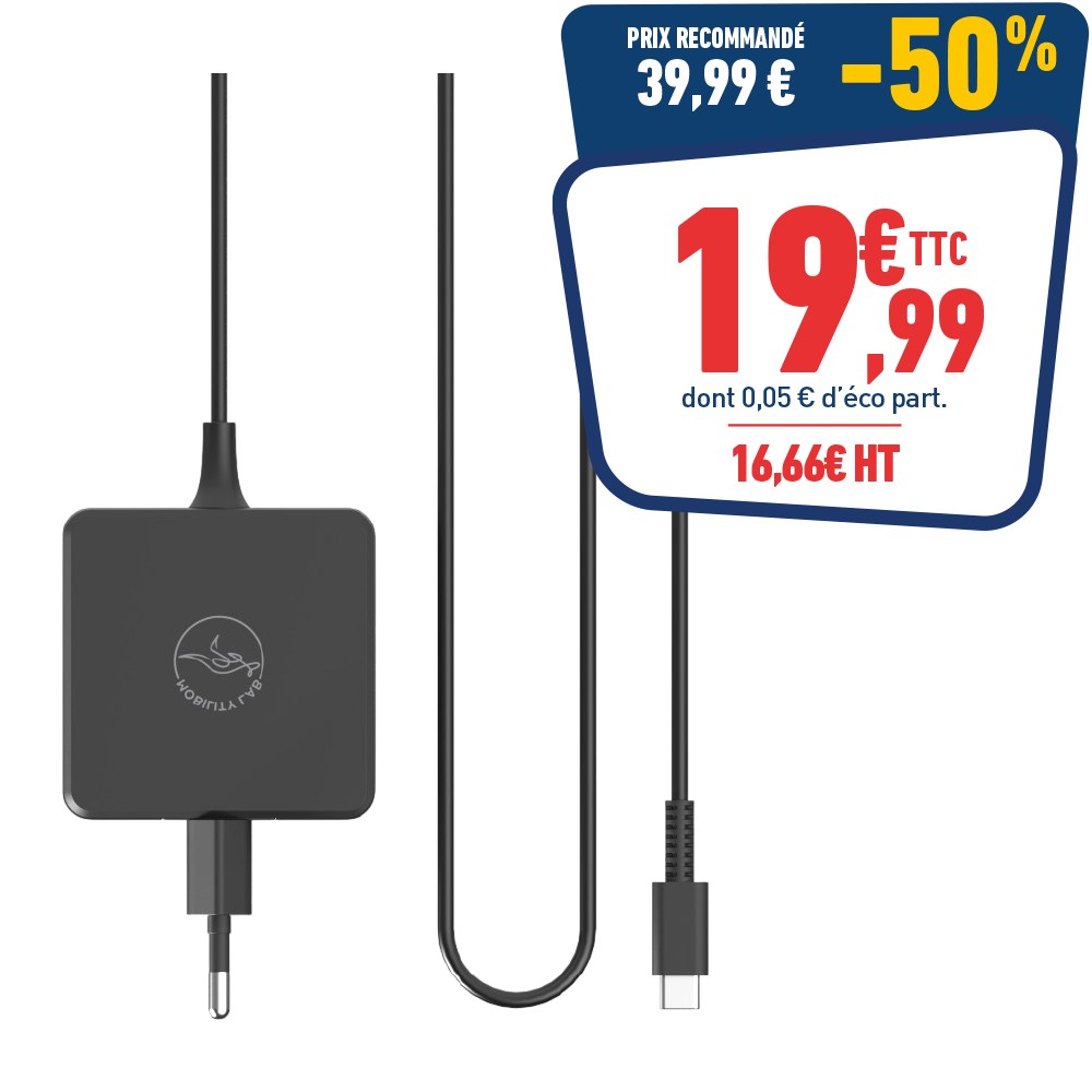 ALIMENTATION USB-C 65W MOBILITY LAB