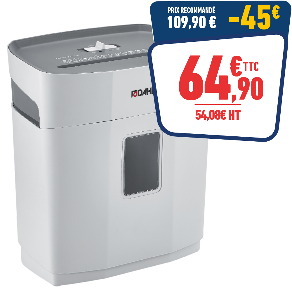 DESTRUCTEUR DE DOCUMENTS COUPE CROISÉE PS140
